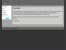 Tablet Screenshot of jessnigk.kein-dsl.de